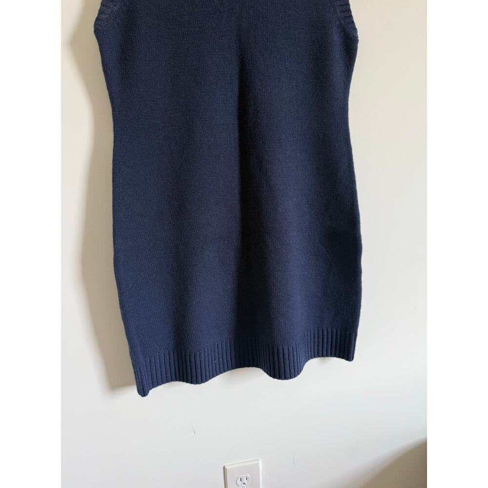 $198 New Everlane Sweater Mini Dress in Luxe Merino - Navy - Medium - Picture 9 of 12